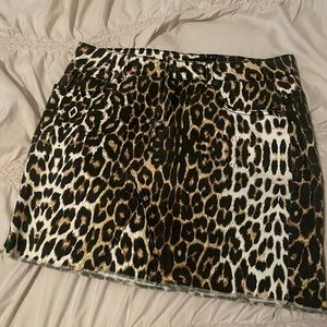 Cheetah Print Mini Skirt